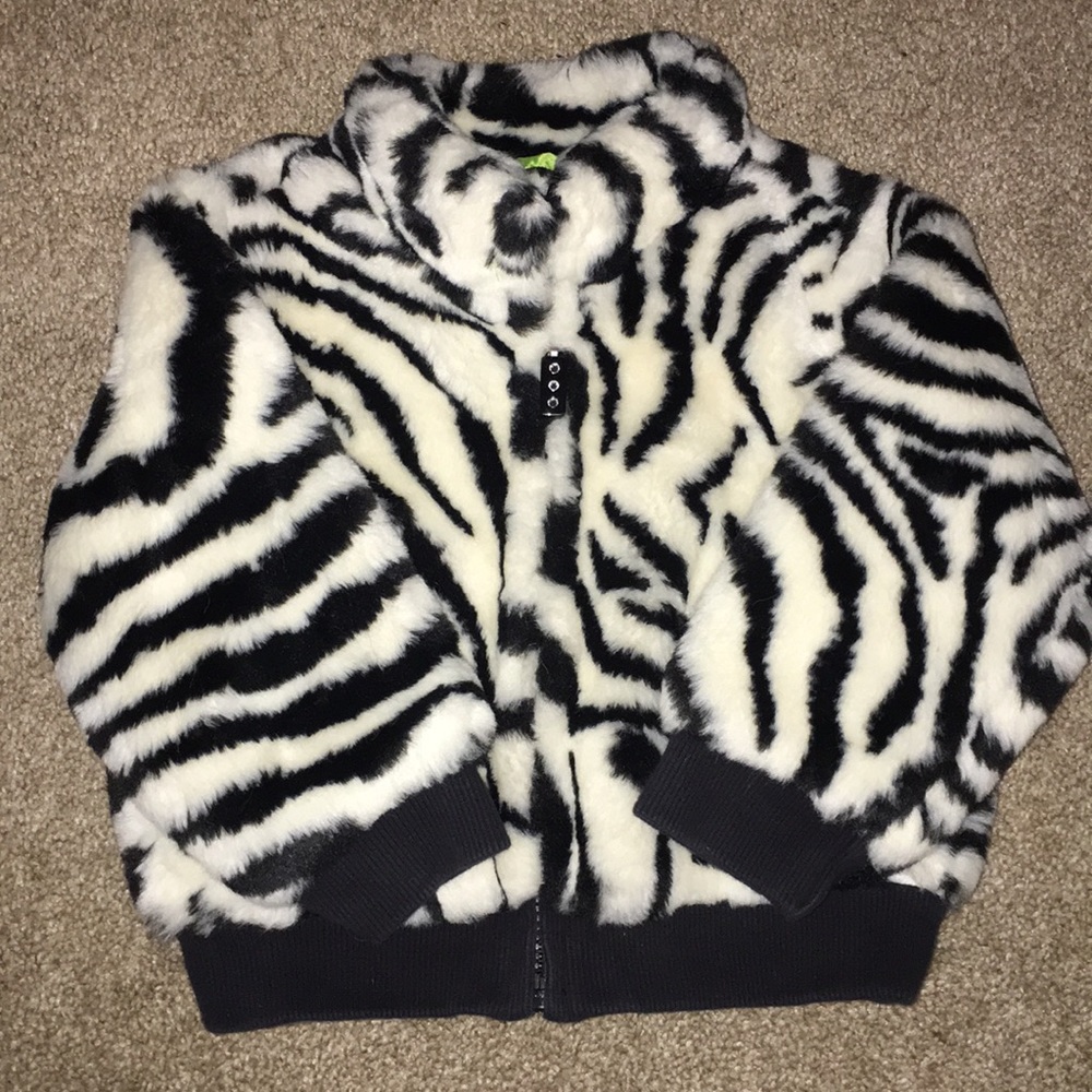 Brand new, Very cute Zebra furry coat